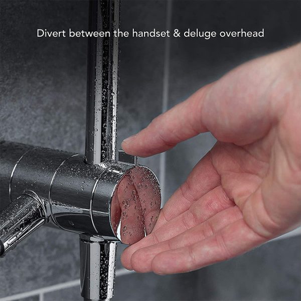 Mira Azora Dual 9.8 KW Electric Shower   Frosted Glass - Image 6
