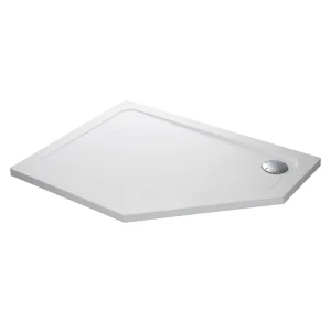 Mira Flight Safe Anti Slip Offset Pentagon Shower Tray 1200 x 900mm
