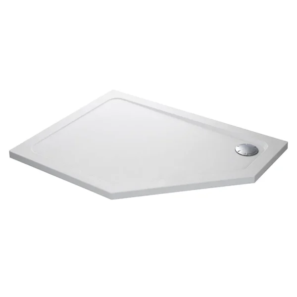 Mira Flight Safe Anti Slip Offset Pentagon Shower Tray 1200 x 900mm