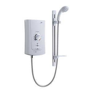 Mira   Advance Low Pressure 9.0kw Thermostatic Electric Shower   White & Chrome