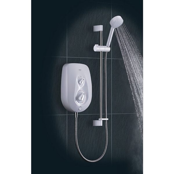 Mira Vie 9.5kW Electric Shower   White/Chrome - Image 5
