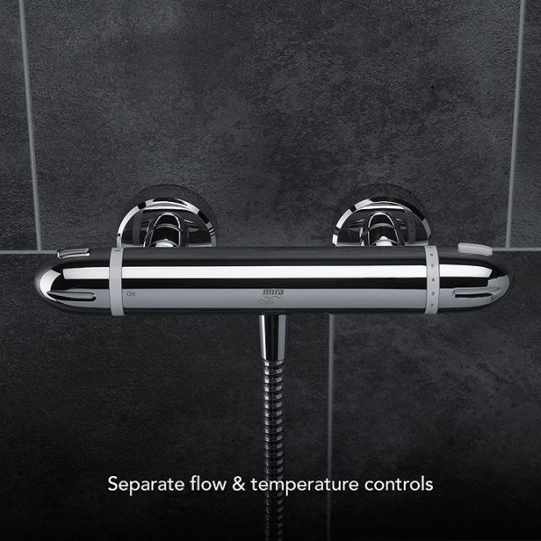 Mira Coda Pro EV Thermostatic Bar Shower Mixer   Chrome - Image 2