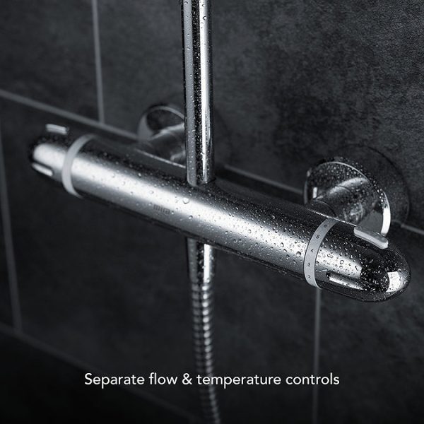 Mira Coda Pro ERD Thermostatic Bar Shower Mixer   Chrome - Image 2