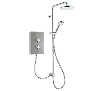 Mira Decor  Dual  10.8kW Warm Silver Electric Shower