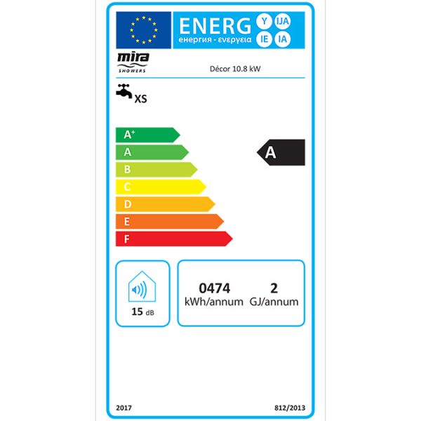 Mira Decor Dual 10.8kW White Electric Shower - Image 2