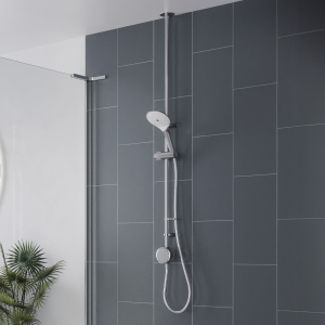 Mira Activate with ColdBoost Single Outlet Ceiling Fed Digital Shower   High Pressure