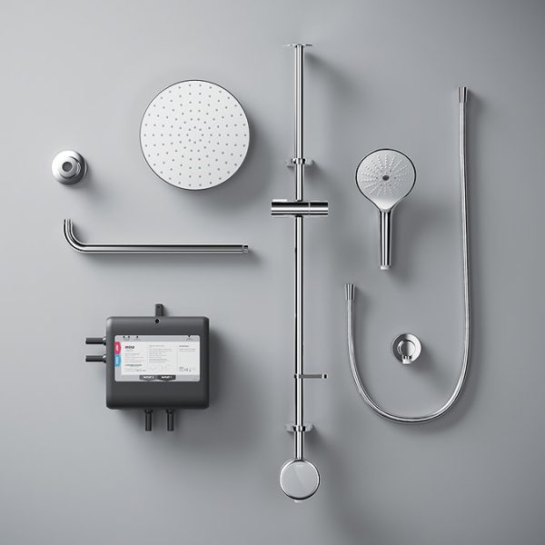 Mira Activate with ColdBoost Double Outlet Ceiling Fed Digital Shower   Pumped - Image 5