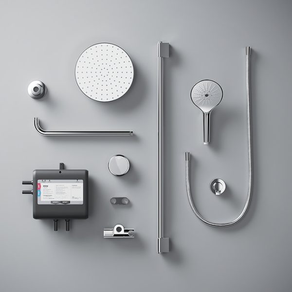 Mira Activate with ColdBoost Double Outlet Rear Fed Digital Shower   Pumped - Image 5