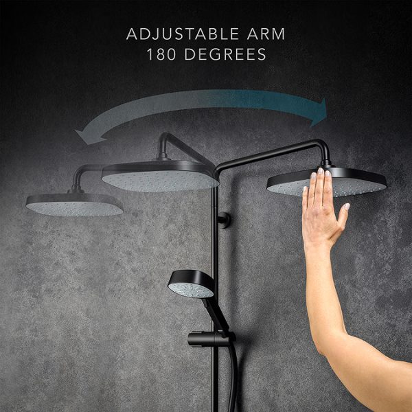 Mira Opero Dual Matt Black Thermostatic Mixer Shower - Image 6