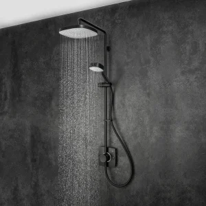 Mira Opero Dual Matt Black Thermostatic Mixer Shower