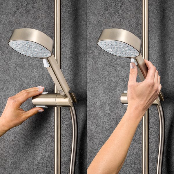 Mira Opero Dual Brushed Nickel Thermostatic Mixer Shower - Image 7