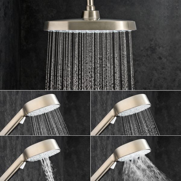 Mira Opero Dual Brushed Nickel Thermostatic Mixer Shower - Image 2