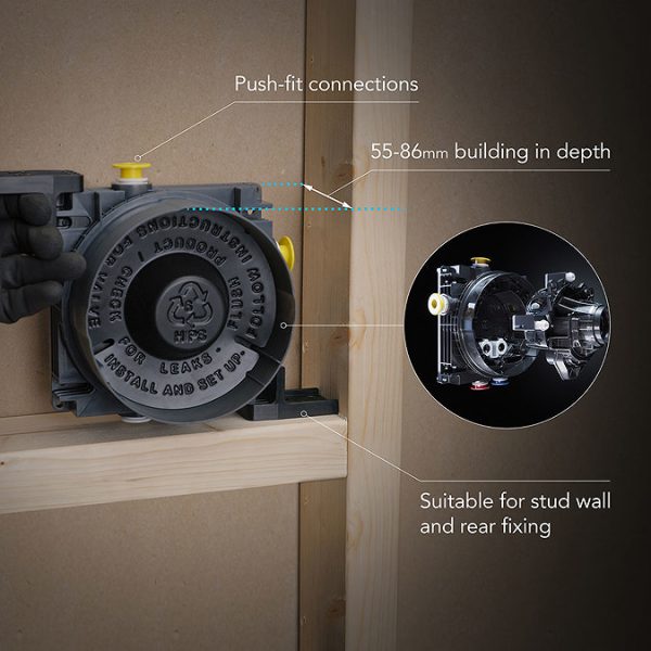 Mira Evoco Dual Outlet Matt Black Thermostatic Mixer Shower - Image 5