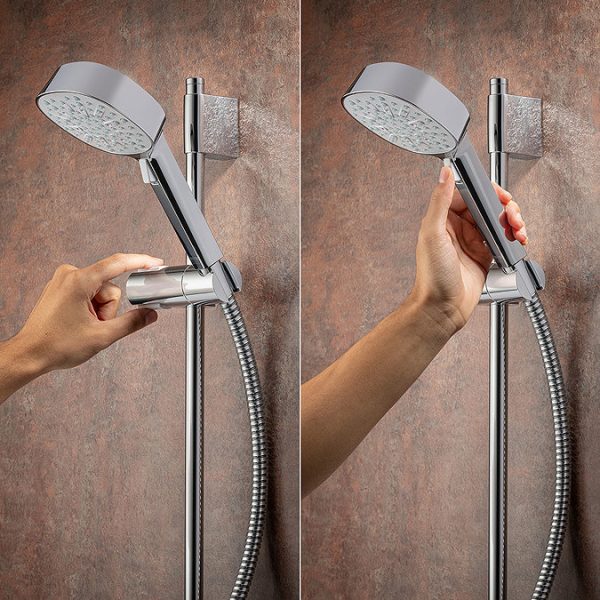Mira Evoco Dual Outlet Chrome Thermostatic Mixer Shower with Bathfill - Image 3
