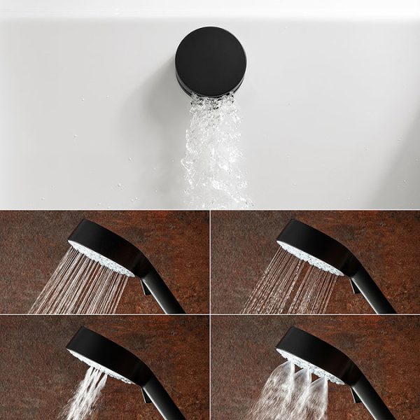 Mira Evoco Dual Outlet Matt Black Thermostatic Mixer Shower with Bathfill - Image 4