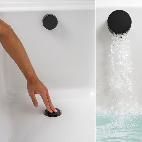 Mira Evoco Dual Outlet Matt Black Thermostatic Mixer Shower with Bathfill - Image 5