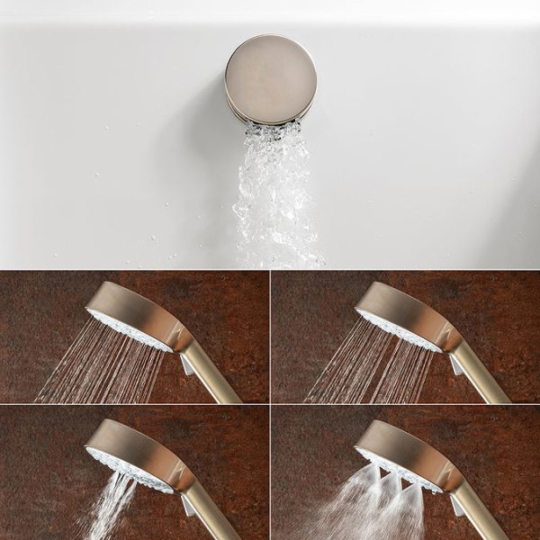 Mira Evoco Dual Outlet Brushed Nickel Thermostatic Mixer Shower with Bathfill - Image 4