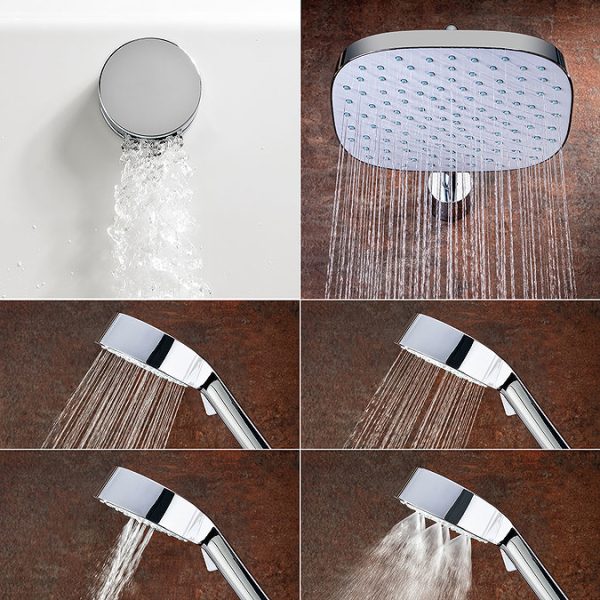 Mira Evoco Triple Outlet Chrome Thermostatic Mixer Shower with Bathfill - Image 3