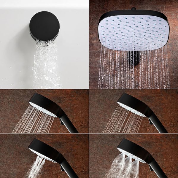 Mira Evoco Triple Outlet Matt Black Thermostatic Mixer Shower with Bathfill - Image 3