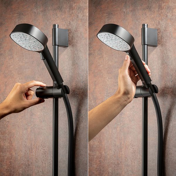 Mira Evoco Triple Outlet Matt Black Thermostatic Mixer Shower with Bathfill - Image 4
