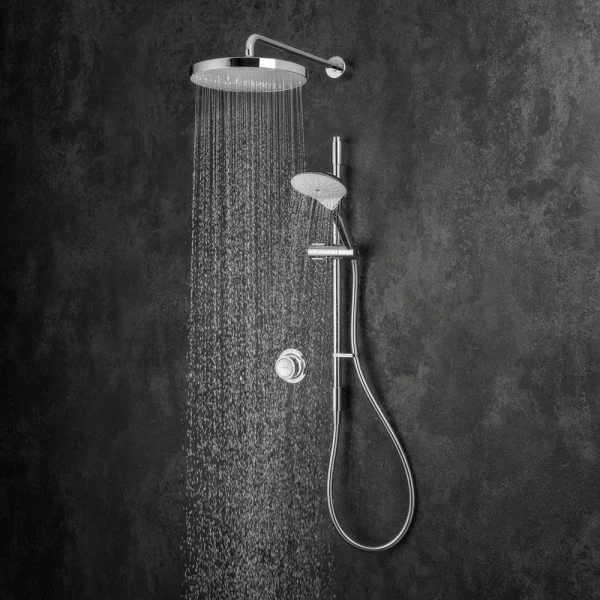 Mira Mode Dual Rear Fed Digital Shower   Pumped