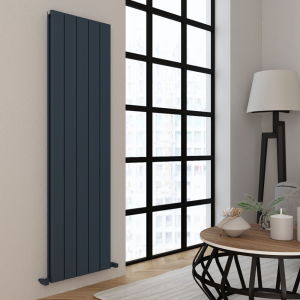 Carisa Angers Double Panel Textured Anthracite Aluminum Radiator 1800 x 495mm