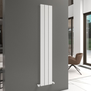 Carisa Angers Single Panel Textured White Aluminum Radiator 1800 x 295mm