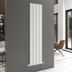 Carisa Angers Single Panel Textured White Aluminum Radiator 1800 x 395mm