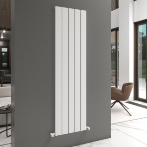 Carisa Angers Single Panel Textured White Aluminum Radiator 1800 x 495mm