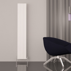 Carisa Monza Double Panel Textured White Aluminum Radiator 1800 x 280mm