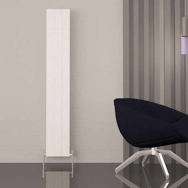 Carisa Monza Double Panel Textured White Aluminum Radiator 1800 x 280mm