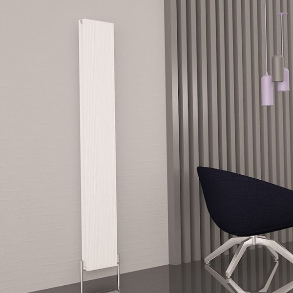 Carisa Monza Double Panel Textured White Aluminum Radiator 1800 x 280mm - Image 3