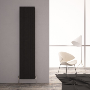 Carisa Monza Double Panel Textured Black Aluminum Radiator 1800 x 375mm