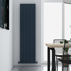 Carisa Monza Double Panel Textured Anthracite Aluminum Radiator 1800 x 470mm