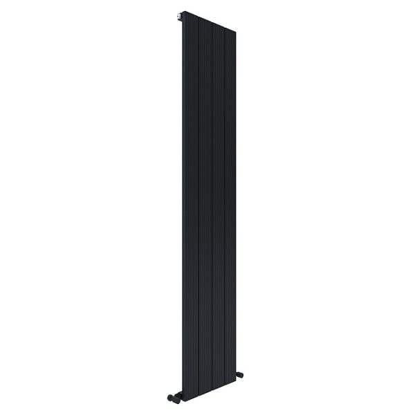 Carisa Monza Single Panel Textured Black Aluminum Radiator 1800 x 375mm - Image 3