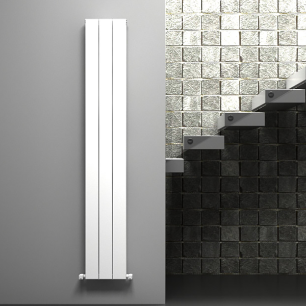 Carisa Nemo Double Panel Textured White Aluminum Radiator 1800 x 280mm