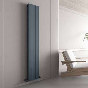 Carisa Nemo Double Panel Textured Anthracite Aluminum Radiator 1800 x 280mm