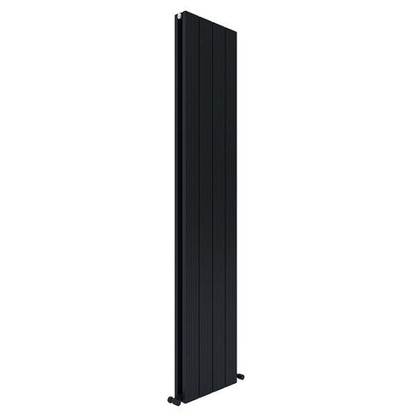 Carisa Nemo Double Panel Textured Black Aluminum Radiator 1800 x 375mm - Image 3