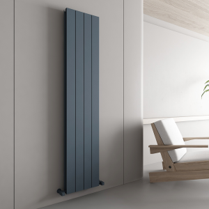 Carisa Nemo Double Panel Textured Anthracite Aluminum Radiator 1800 x 375mm