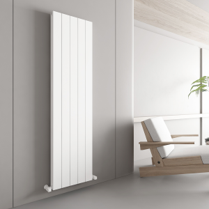 Carisa Nemo Double Panel Textured White Aluminum Radiator 1800 x 470mm