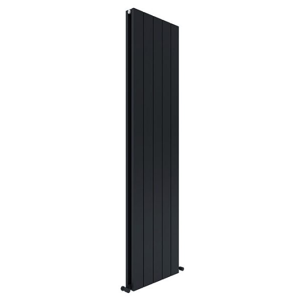 Carisa Nemo Double Panel Textured Black Aluminum Radiator 1800 x 470mm - Image 3