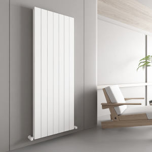 Carisa Nemo Double Panel Textured White Aluminum Radiator 1800 x 660mm