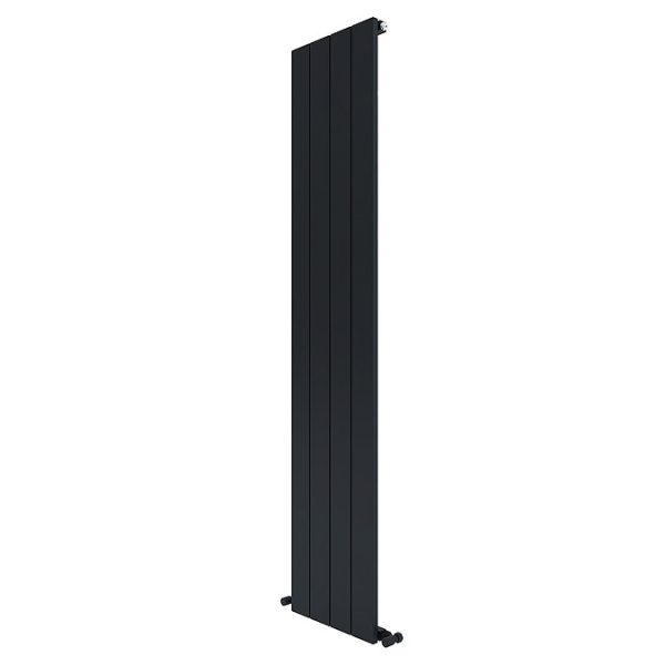 Carisa Nemo Single Panel Textured Black Aluminum Radiator 1800 x 375mm - Image 3