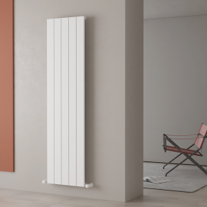 Carisa Nemo Single Panel Textured White Aluminum Radiator 1800 x 470mm
