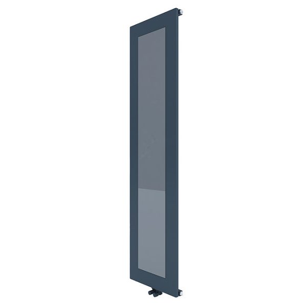Carisa Quadro Textured Anthracite Aluminum Radiator with Mirror 1800 x 470mm - Image 3