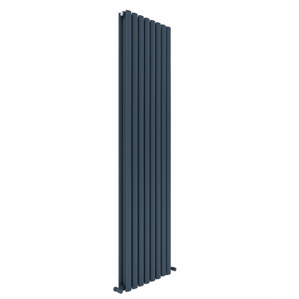 Carisa Tallis Double Panel Textured Anthracite Aluminum Radiator 1800 x 470mm - Image 3