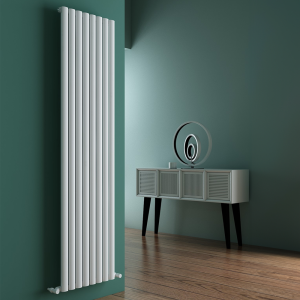Carisa Tallis Single Panel Textured White Aluminum Radiator 1800 x 470mm