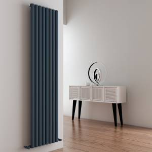 Carisa Tallis Single Panel Textured Anthracite Aluminum Radiator 1800 x 470mm