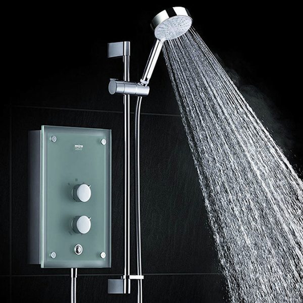 Mira   Azora 9.8kw Thermostatic Electric Shower   Frosted Glass - Image 2