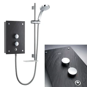 Mira Galena 9.8kW Slate Effect Thermostatic Electric Shower